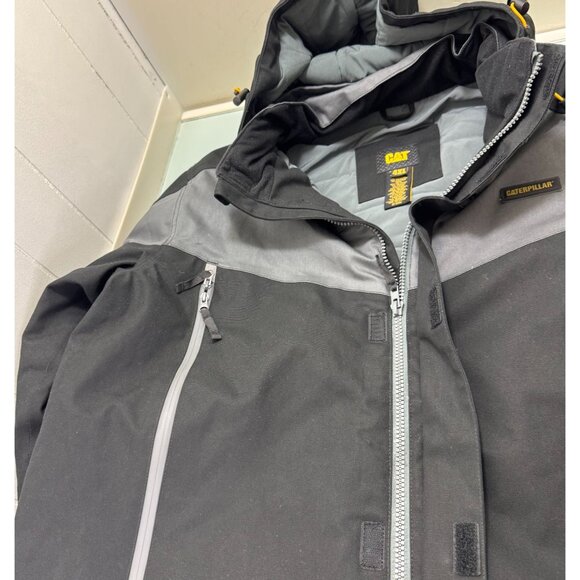 Caterpillar CAT Triton Jacket Coat 4XL Waterproof Windproof Hooded Workwear - Picture 7 of 9